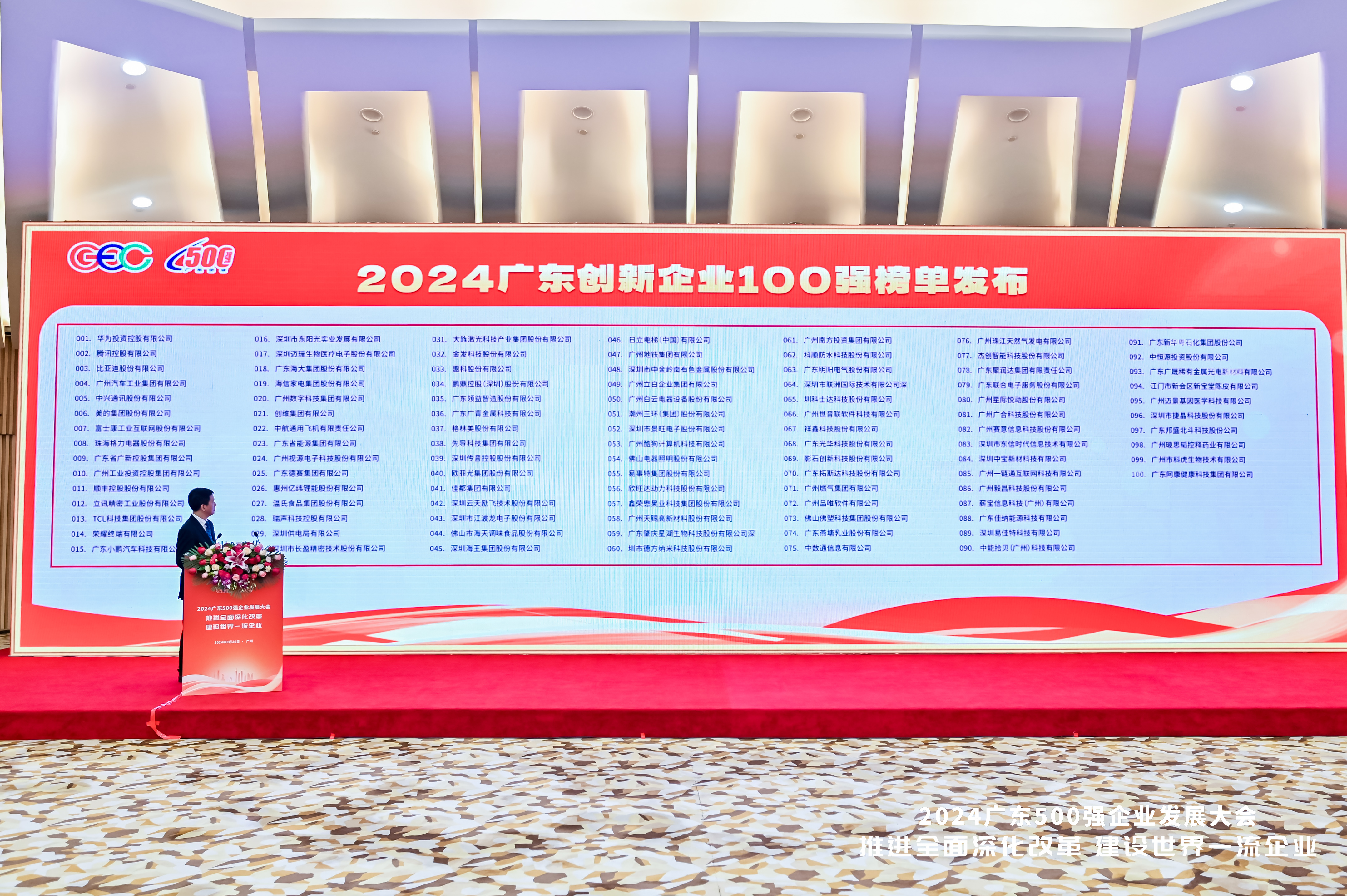 重磅！赛意信息荣登2024 广东创新企业 100 强榜单